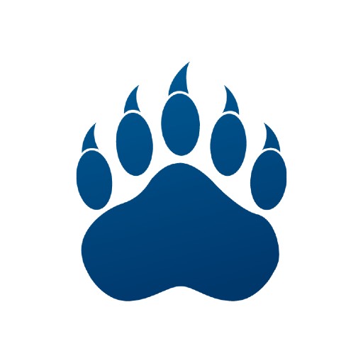 blue bear paw logo